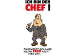 Vianmo Insegna In Legno 30X20 Cm Ich Bin Der Chef