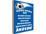 Vianmo Insegna In Legno 18X12 Cm Ich Bin Bochum Fan Fussball