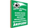 Vianmo Insegna In Legno 18X12 Cm Ich Bin Gladbach Fan Fussball