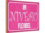 Vianmo Insegna In Legno 12X18 Cm Im Niveu Flexibel