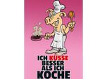 Vianmo Insegna In Legno 30X20 Cm Ich KüSse Besser Als Ich Koche