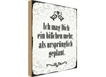 Vianmo Insegna In Legno 30X20 Cm Ich Mag Dich Ein BißChen Mehr