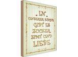 Vianmo Insegna In Legno 30X20 Cm In Unserer KüChe Gibt Es Zucker