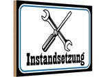 Vianmo Insegna In Legno 20X30 Cm Instandsetzung Reparatur