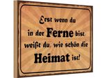 Vianmo Insegna In Legno 20X30 Cm In Der Ferne SchöN Die Heimat