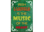 Vianmo Insegna In Legno 18X12 Cm Irish Laughter Is The Music Of