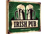 Vianmo Insegna In Legno 20X30 Cm Irish Pub Famous Dark Beer Bier