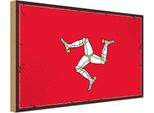 Vianmo Insegna In Legno 20X30 Cm Isle Of Man Isle Of Man