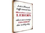 Vianmo Insegna In Legno 30X20 Cm Jeder Mensch Trifft Einmal Den