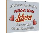 Vianmo Insegna In Legno 20X30 Cm Jeder Mensch Trifft Einmal Den