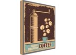 Vianmo Insegna In Legno 30X20 Cm Kaffee Coffee Fresh Brewed