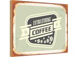 Vianmo Insegna In Legno 20X30 Cm Kaffee Extra Strong Coffee