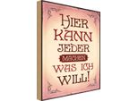 Vianmo Insegna In Legno 30X20 Cm Kann Jeder Machen Was Will
