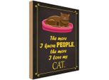 Vianmo Insegna In Legno 18X12 Cm Katze I Love My Cat