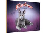 Vianmo Insegna In Legno 12X18 Cm Katze Chartreux Deutschland