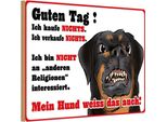 Vianmo Insegna In Legno 20X30 Cm Kaufe Nichts Mein Hund Weiß Das