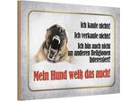 Vianmo Insegna In Legno 20X30 Cm Kaufe Nichts Mein Hund Weiß