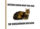 Vianmo Insegna In Legno 20X30 Cm Katzen VerschöNern Den Raum