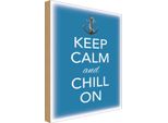 Vianmo Insegna In Legno 30X20 Cm Keep Calm And Chill On