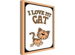 Vianmo Insegna In Legno 30X20 Cm Katze I Love My Cat