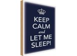 Vianmo Insegna In Legno 30X20 Cm Keep Calm And Let Me Sleep