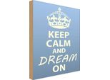 Vianmo Insegna In Legno 18X12 Cm Keep Calm And Dream On