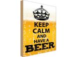 Vianmo Insegna In Legno 30X20 Cm Keep Calm And Have A Beer Bier