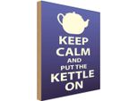 Vianmo Insegna In Legno 18X12 Cm Keep Calm And Put The Kettle On