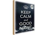 Vianmo Insegna In Legno 18X12 Cm Keep Calm And Good Night