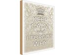 Vianmo Insegna In Legno 18X12 Cm Keep Calm And I Forgot Why