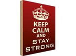 Vianmo Insegna In Legno 18X12 Cm Keep Calm And Stay Strong