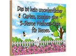 Vianmo Insegna In Legno 20X30 Cm Kein Garten 5 Sterne Oase