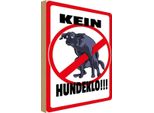 Vianmo Insegna In Legno 18X12 Cm Kein Hundeklo Tiere