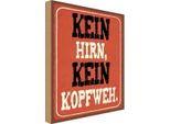 Vianmo Insegna In Legno 30X20 Cm Kein Hirn Kein Kopfweh