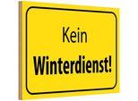Vianmo Insegna In Legno 12X18 Cm Kein Winterdienst Warnschild