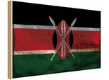 Vianmo Insegna In Legno 20X30 Cm Bandiera Kenia Flag Of Kenya Rost
