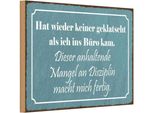 Vianmo Insegna In Legno 20X30 Cm Keiner Geklatscht Ich Ins BüRo