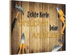 Vianmo Insegna In Legno 20X30 Cm Kerle Brauchen Keine Anleitung