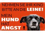 Vianmo Insegna In Legno 20X30 Cm Kind An Die Leine Hund Hat Angst