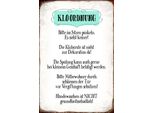 Vianmo Insegna In Legno 18X12 Cm Klo Ordnung Die KlobüRste