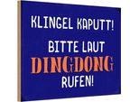 Vianmo Insegna In Legno 20X30 Cm Klingel Kaputt Dingdong Rufen