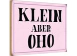 Vianmo Insegna In Legno 12X18 Cm Klein Aber Oho
