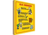 Vianmo Insegna In Legno 30X20 Cm Klo Ordnung Im Sitzen Pinkeln