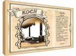 Vianmo Insegna In Legno 20X30 Cm Koch