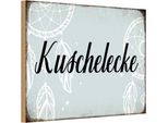 Vianmo Insegna In Legno 20X30 Cm Kuschelecke