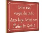Vianmo Insegna In Legno 20X30 Cm Lache Viel ÄRger Bringt Falten