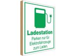 Vianmo Insegna In Legno 30X20 Cm Ladestation Nur Elektrofahrzeuge