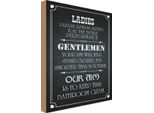 Vianmo Insegna In Legno 18X12 Cm Ladies Gentlemen Badezimmer