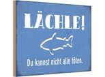 Vianmo Insegna In Legno 20X30 Cm LäChle Du Kannst Nicht Alle