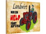 Vianmo Insegna In Legno 12X18 Cm Landwirt Nur Ein Held FäHrt